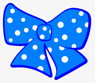 Bow, Polka, Dots, Ribbon, Blue, White, Decoration - Minnie Mouse Logo Png, Transparent Png, Free Download