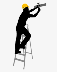 Construction Worker Silhouette Architectural Engineering - Construction Worker Vector Png, Transparent Png, Free Download
