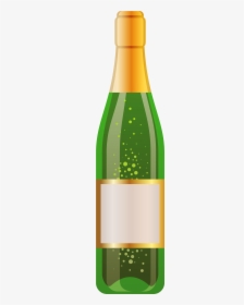 Bottle Of White Wine Png Vector Clipart - ขวด แก้ว คลิป อาร์ต, Transparent Png, Free Download