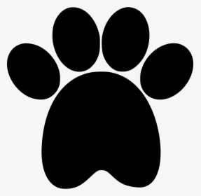 Transparent Black And White Paw Print Clipart - Dog Paw Print Svg, HD Png Download, Free Download