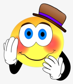 Clown Hat, Hat Smiley, Embarrassed, Shy, Embarrassment - Put Your Foot In Your Mouth Meaning, HD Png Download, Free Download
