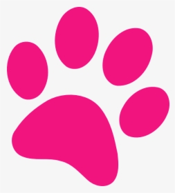 Paw Print Pink Clip Art At Clker - Pink Paw Print Clip Art, HD Png Download, Free Download