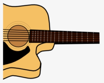 Clip Art For Summer Steel-string Acoustic Guitar Image - Acoustic Guitar Cartoon Png, Transparent Png, Free Download