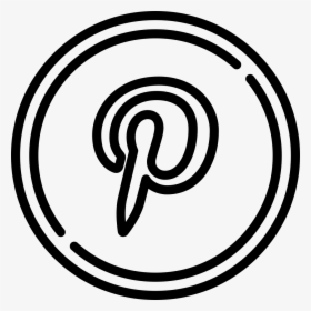 Pinterest - Facebook White Outline Logo, HD Png Download, Free Download