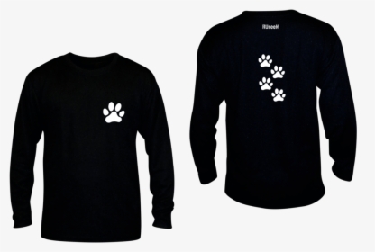 Long Sleeve Shirt With Paw Print, HD Png Download, Free Download