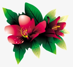 Tropical Flower Hq Png By Briellefantasy - Tropical Flower Vector Png, Transparent Png, Free Download