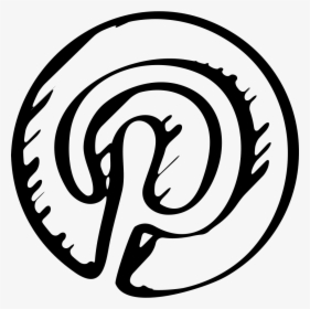 Pinterest Sketched Logo - Logo Sketch, HD Png Download, Free Download