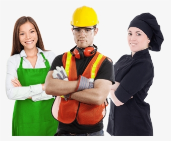 Construction Worker White Background, HD Png Download, Free Download