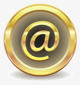 E Mail, Message, Gold, Gradient, Characters, Icon, - E Mail Writing Skills, HD Png Download, Free Download