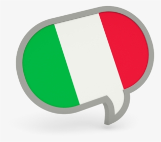 Speech Bubble Icon - Italian Flag Speech Bubble, HD Png Download, Free Download