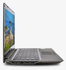 The Sleek, Side Profile Of The Ultralap - Laptop Side View Png, Transparent Png, Free Download