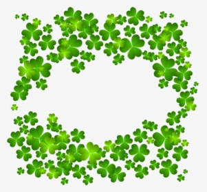 Irish Shamrock Decor Png Clipart - Four Leaf Clovers Png, Transparent Png, Free Download