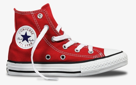 Red High Top Converse Transparent, HD Png Download, Free Download