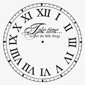 Clock - Roman Numeral Clock Face Png, Transparent Png, Free Download