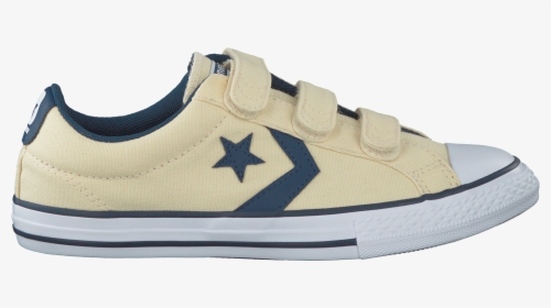 Boys White Converse Sneakers Star Player 3v Ox Kids - Converse Klittenband Maat 28, HD Png Download, Free Download