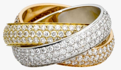 Gold Ring Wedding Png Image - Cartier Trinity Ring Copy, Transparent Png, Free Download
