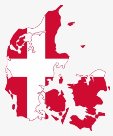 Transparent Danish Flag Png - Denmark Flag Map Png, Png Download, Free Download