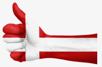 Denmark, Flag, Hand, National, Fingers, Patriotic - Denmark Least Corrupt Country, HD Png Download, Free Download