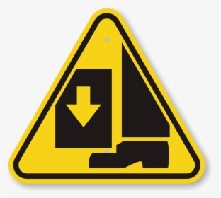 Transparent Foot Icon Png - Warning Sign Foot, Png Download, Free Download