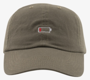 Low Battery Hat Olive - Baseball Cap, HD Png Download, Free Download