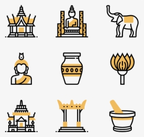 Thailand Symbols - Thailand Icon Png Cartoon, Transparent Png, Free Download