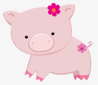 Cute Piggy Banks Clipart - Porquinho Fazendinha Rosa Png, Transparent Png, Free Download