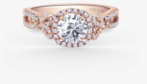 Pirouetta 18k Rose Gold Engagement Ring Geoffreys Diamonds - Designer Ring Diamond, HD Png Download, Free Download