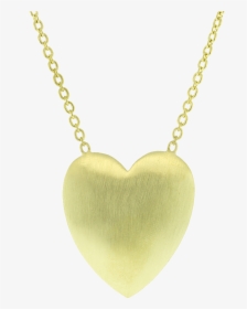 Large Gold Heart Necklace, HD Png Download, Free Download