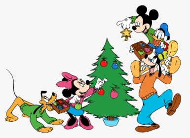 Mickey And Minnie Christmas Tree Clipart, HD Png Download, Free Download