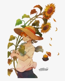 Transparent Hinata Shouyou Png - Hinata Shouyou And Flowers, Png Download, Free Download