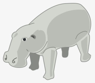 Hippopotamus Download Clip Art - Animated Hippopotamus, HD Png Download, Free Download