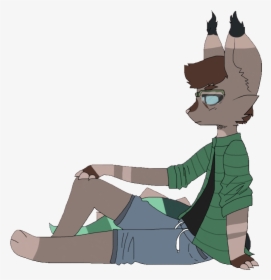 Bored Jesper Wolf Unamused Sitting Bored Output By - Sitting, HD Png Download, Free Download