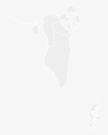 Color Blank Map Of Bahrain With Statistics - Bahrain Map, HD Png Download, Free Download
