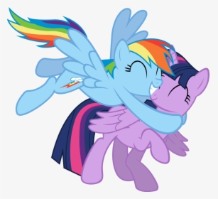 My Little Pony Rainbow Dash And Twilight, HD Png Download, Free Download