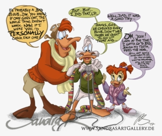 Mallard’s Christmas Vacation This Year’s Holiday Picture - Cartoon, HD Png Download, Free Download