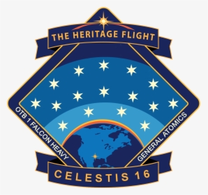 Heritage Flight Mission Logo 250 - Heritage Flight Celestis 16 Patch, HD Png Download, Free Download