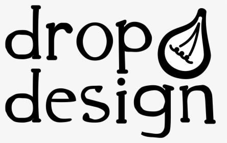 Drop Design Logo Black And White - Calligraphy, HD Png Download, Free Download