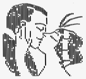 The Kiss - Text Art Kiss, HD Png Download, Free Download