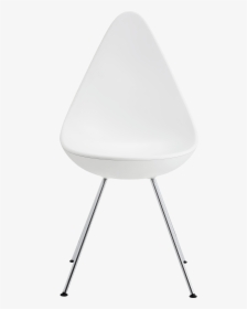The Drop Chair Arne Jacobsen White Monochrome Base - Chair, HD Png Download, Free Download