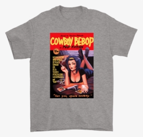 Cowboy Bebop In Pulp Fiction See You Space Cowboy Comic - Cowboy Bebop Pulp Fiction Shirt, HD Png Download, Free Download