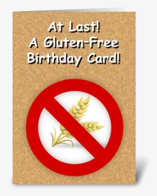 Gluten Free Birthday Card Greeting Card - Foam Mattress Advantages And Disadvantages, HD Png Download, Free Download