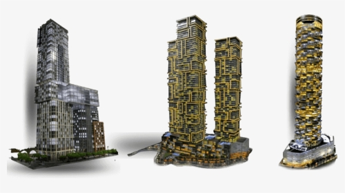 How To Choose The Scale Of Architectural Models - Tower Block, HD Png Download, Free Download