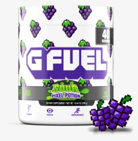 G Fuel Energy- Sour Pixel Potion - Gfuel Sour Grape, HD Png Download, Free Download