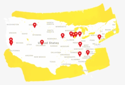 Map Image Yellow Splatter - Graphic Design, HD Png Download, Free Download