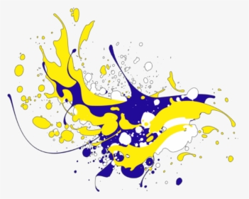 #paint #splatter #blueyellow #blue #yellow - Ink Splash, HD Png Download, Free Download