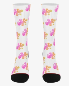 Pink & Yellow Splatter Socks"  Data-large Image="//cdn - Sock, HD Png Download, Free Download