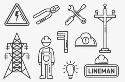 Lineman Icons Vector - Liniero Icon Png, Transparent Png, Free Download