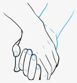 Holding Hand Drawing Template, HD Png Download, Free Download