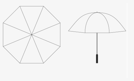 Clipart Umbrella Template - Umbrella, HD Png Download, Free Download