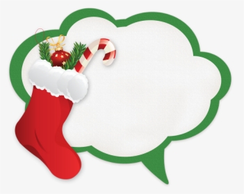 Tube Noël, Étiquette Png - Clipart Santa Claus Socks, Transparent Png, Free Download